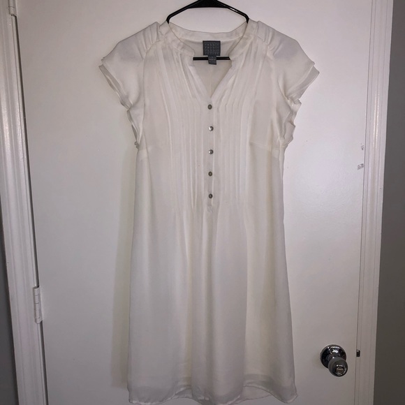 Rabbit Rabbit Rabbit white midi babydoll dress - Picture 3 of 4